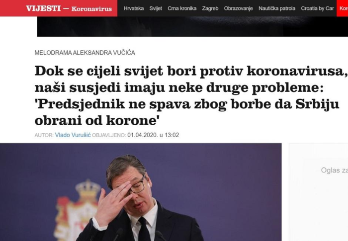 Хрвати исмевају Србију због Вучића: Патетичан, самољубив! Чиме се Срби баве?