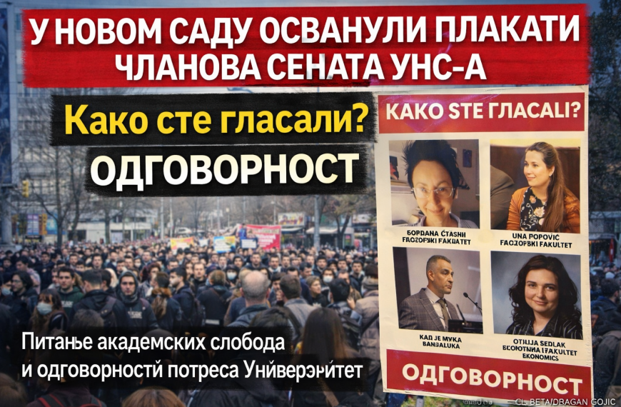 У Новом саду осванули плакати: Како сте гласали?