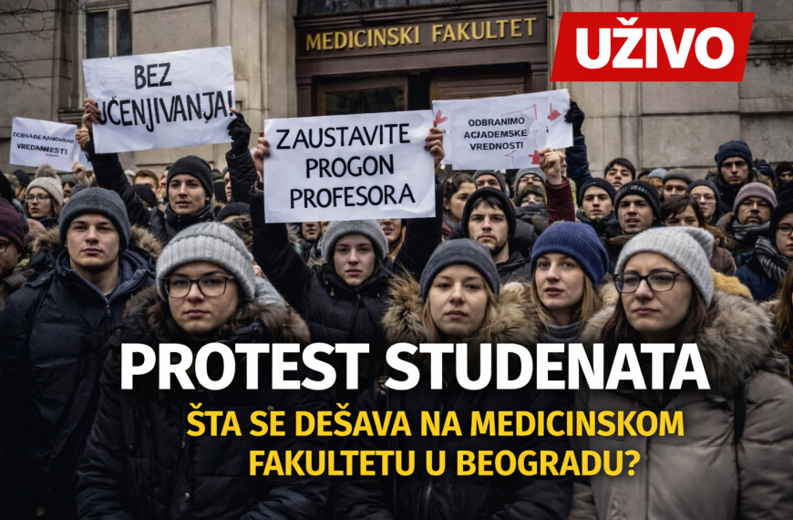 Скуп подршке професорима Медицинског факултета,запослени траже смену управе