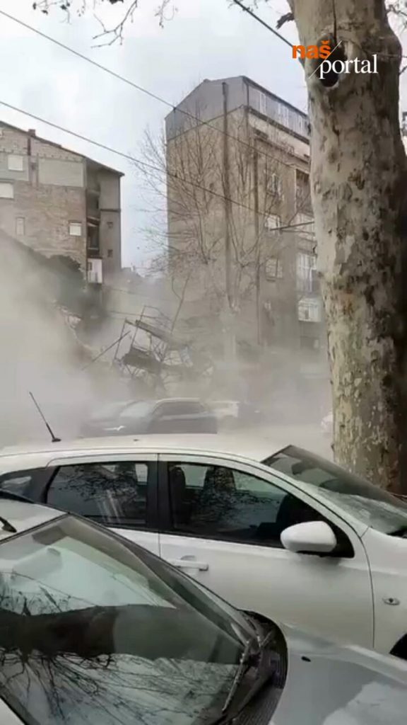 Срушила се зграда у Џорџа Вашингтона у Београду: Пуком срећом нико није страдао