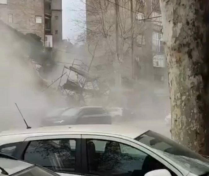 Срушила се зграда у Џорџа Вашингтона у Београду: Пуком срећом нико није страдао