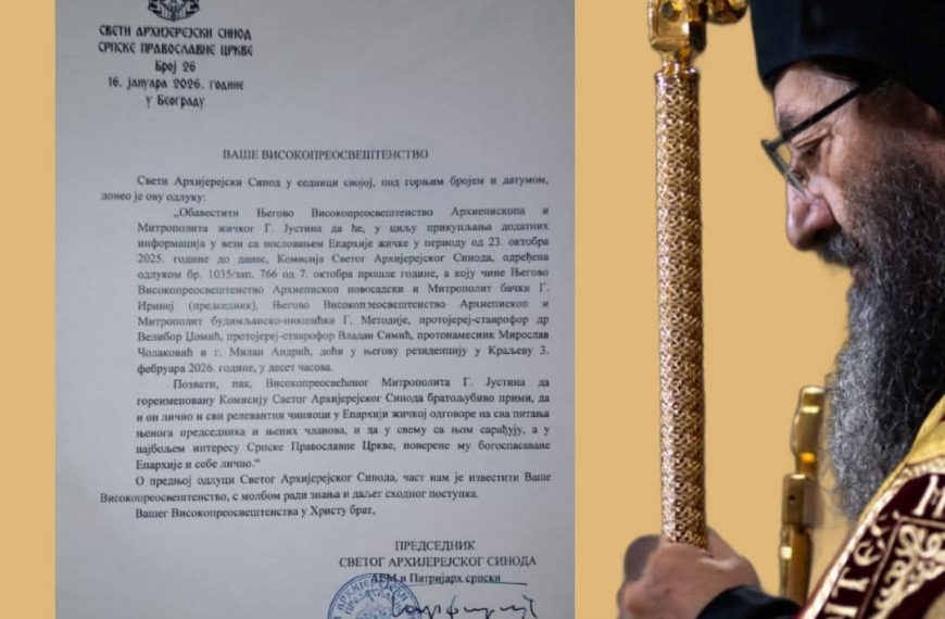 Верујући народ уз митрополита Јустина: Не дамо Цркву политици, сутра сви у Краљево