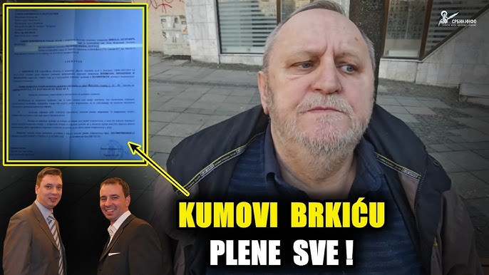 ПОТРЕСНО! Бркић: Пензија ми 34.000, а Вучићев кум узима пола и плени стан!