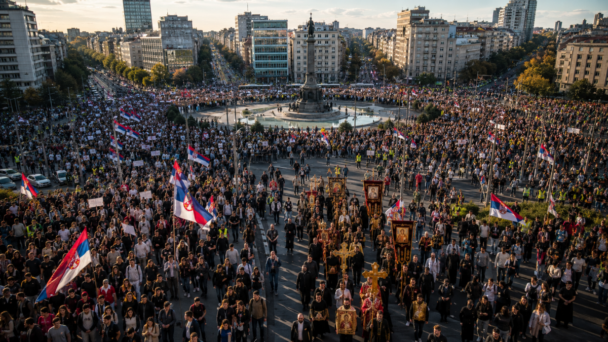 Студенти: Док породица оплакује убијеног војника у Краљеву, СНС организује шатре, музику…