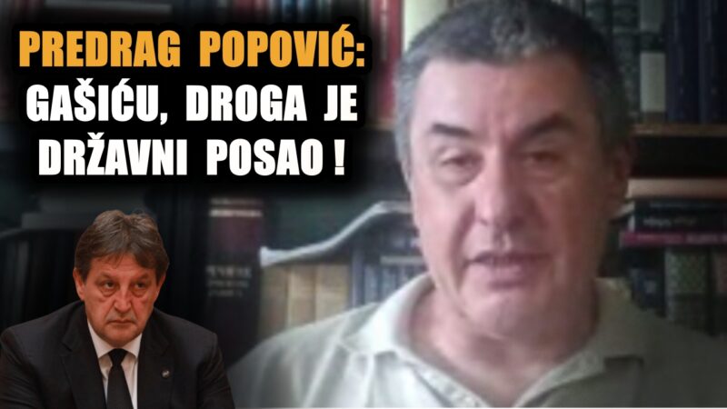 ПРЕДРАГ ПОПОВИЋ: Гашићу, дрога је државни посао!