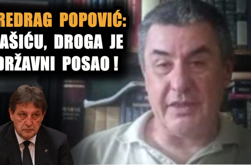 ПРЕДРАГ ПОПОВИЋ: Гашићу, дрога је државни посао!