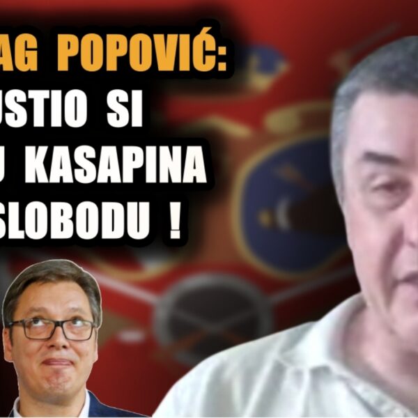Предраг Поповић: ВУЧИЋУ, ПУСТИО СИ УБИЦУ КАСАПИНА НА СЛОБОДУ! (Видео)