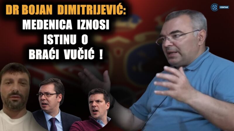 Димитријевић: Ево ко стоји иза Милоша Меденице и дају му информације! Они су из Агенције…