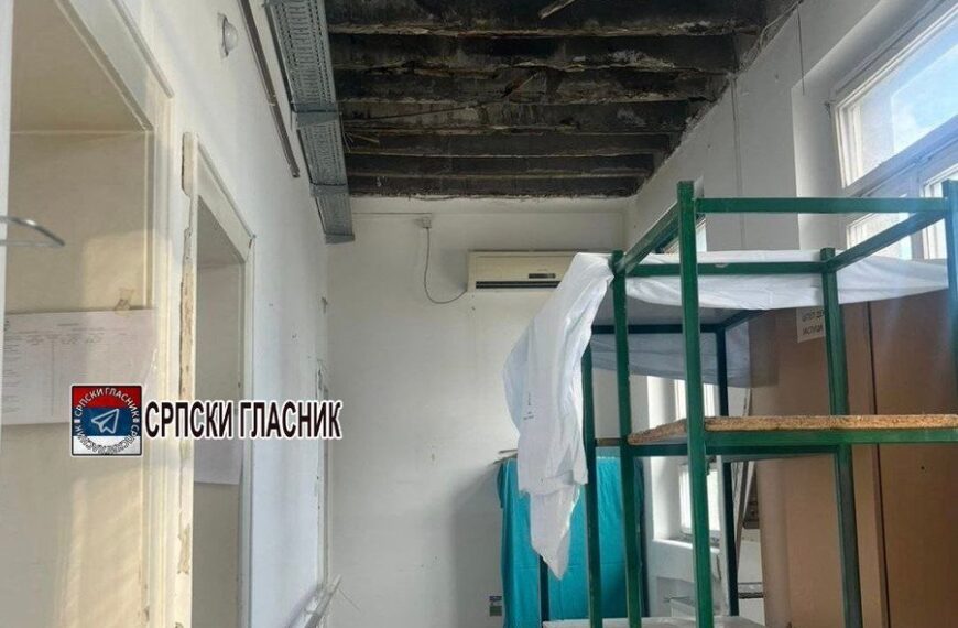 Вучић ће да побије народ у Србији: Пао плафон у Клиничком центру Војводине (ФОТО)