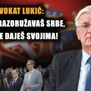 Адвокат Бранко Лукић: Вучићу, разоружаваш Србе, а аутоматске пушке дајеш својима! (ВИДЕО)