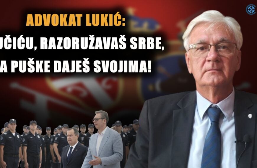 Адвокат Бранко Лукић: Вучићу, разоружаваш Србе, а аутоматске пушке дајеш својима! (ВИДЕО)