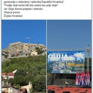 (ФОТО) Амбасада Украјине у Хрватској подржала и прославила годишњицу „Олује“, Зеленски им честитао