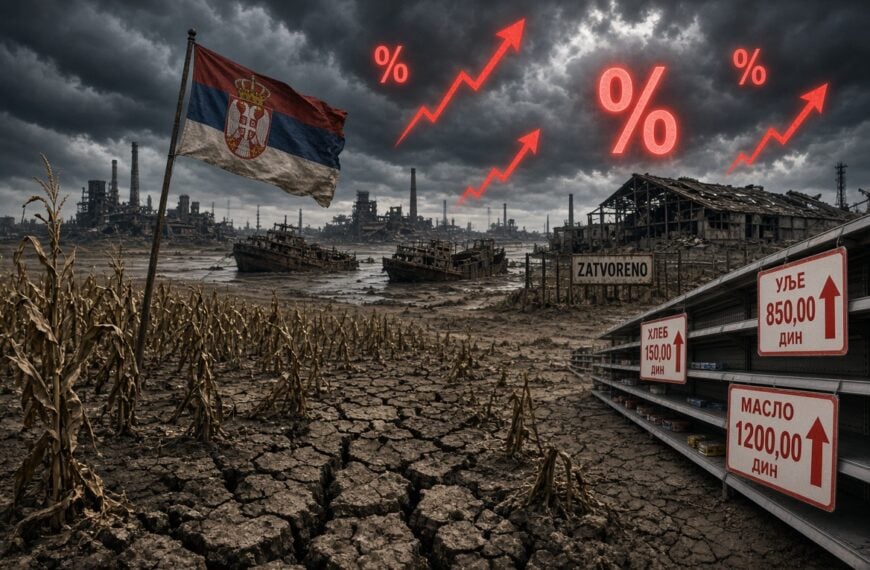 Србији следи поскупљење хране, општа инфлација и слабљење привреде због суше
