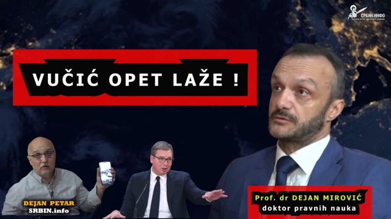 Др Мировић: Вучић лаже – није турски генерал него он пустио Албанце преко моста! (ВИДЕО)