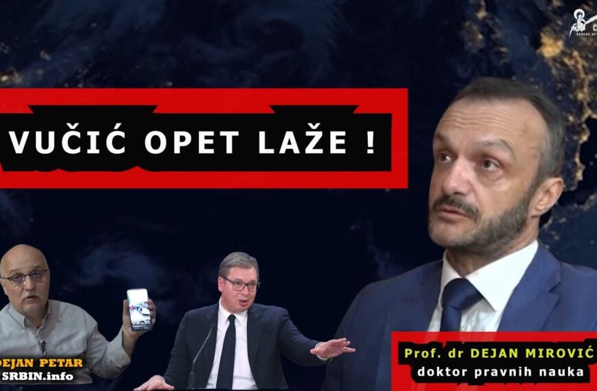 Др Мировић: Вучић лаже – није турски генерал него он пустио Албанце преко моста! (ВИДЕО)