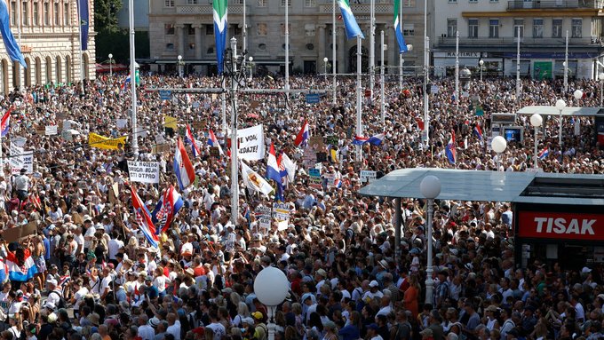 „Хуље и издајници су загадили нашу Лику“, масован протест у Загребу против еколошке катастрофе у држави чланици ЕУ