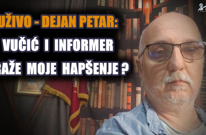 Uživo – Dejan Petar: Vučić i…