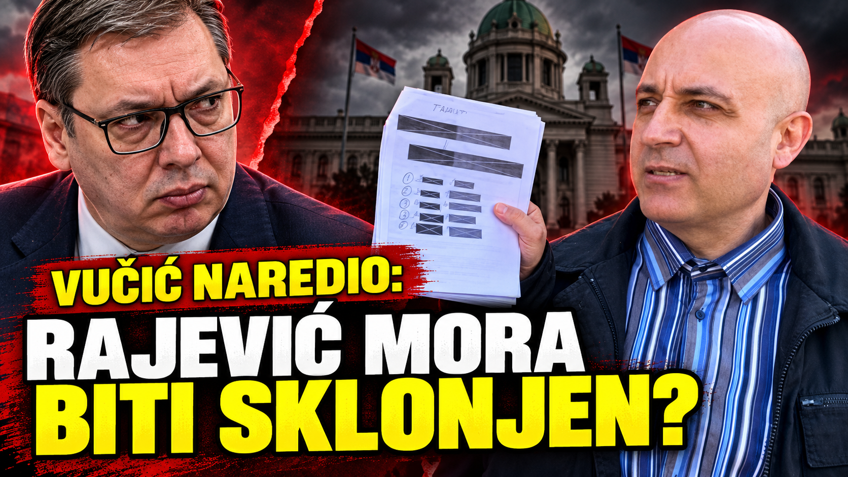 РАЈЕВИЋ МОРА ДА БУДЕ СКЛОЊЕН? Дисциплински поступак или извршење Вучићеве наредбе?