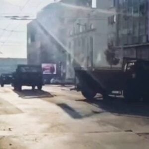 Возила Жандармерије за разбијање демонстрација у центру Београда! (ВИДЕО)