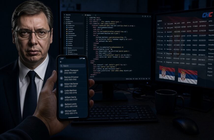 Бомба – Шаровић објавио базу СНС ботова: На сајту оцисти.нет подаци о именима, адресама и телефонима&hellip;
