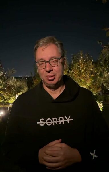 Одмах ухапсити Вучића који вечерас поново трује обраћањима: Тужилаштво да реагује и изда налог за тамничење Оскара (ВИДЕО)
